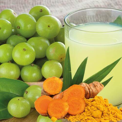 Spring Liver Cleansing - Detox Fresh Juice Amla & Turmeric